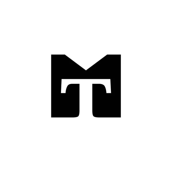 TM Mt ロゴ ベクトル 初期モノグラム アイコン ベクトル — ストックベクタ