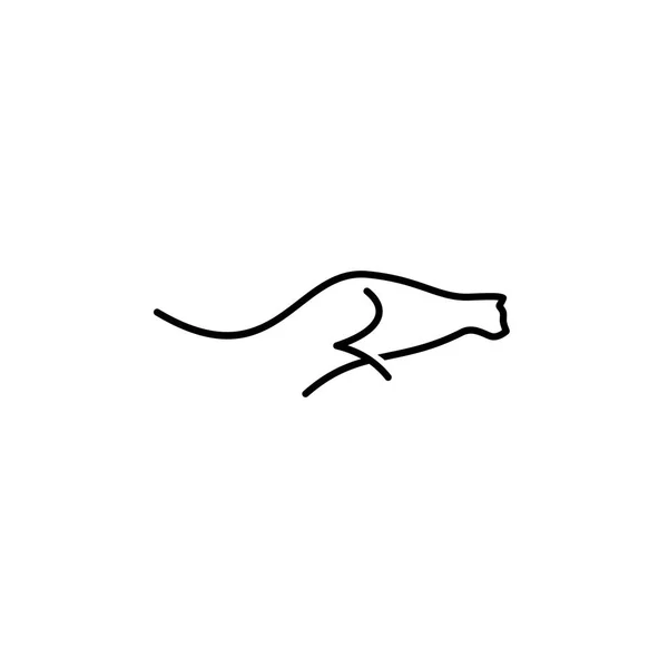 Векторная иллюстрация логотипа гепарда — стоковый вектор