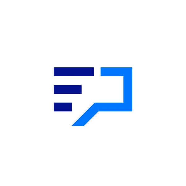 Ep letra monograma logotipo vector icono chat hablar estadísticas — Vector de stock