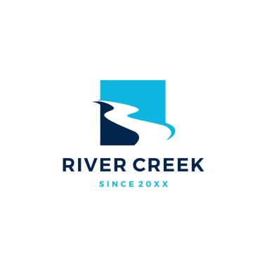 River Creek logo vektör illüstrasyonu