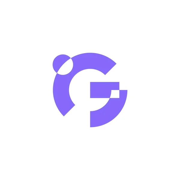 Marca del icono del vector de la letra G — Vector de stock