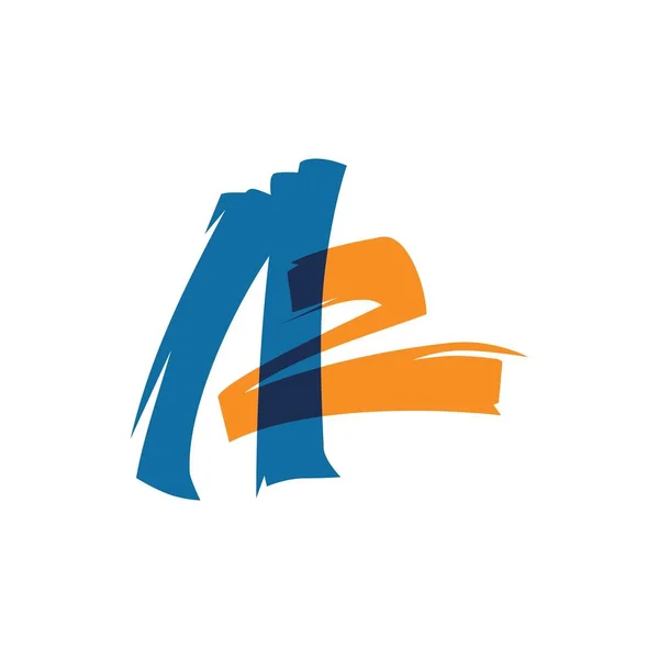 AZ A2 lettre logo lettermark signe vecteur — Image vectorielle