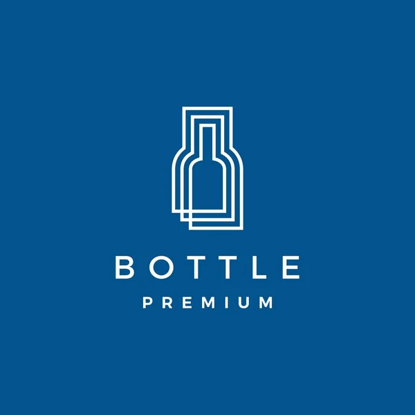 Botella Logo Vector Icono Ilustración — Vector de stock