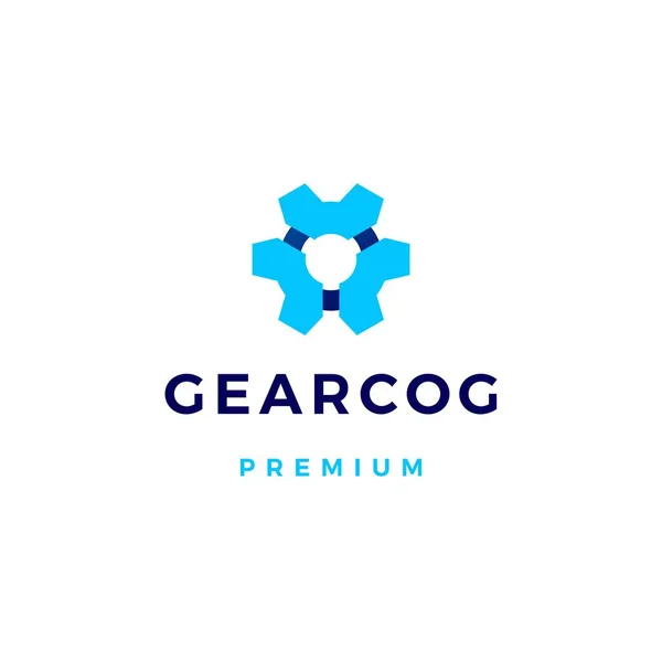 Gear Cog Cogs Logo Vector Icon Illustration — Stock Vector