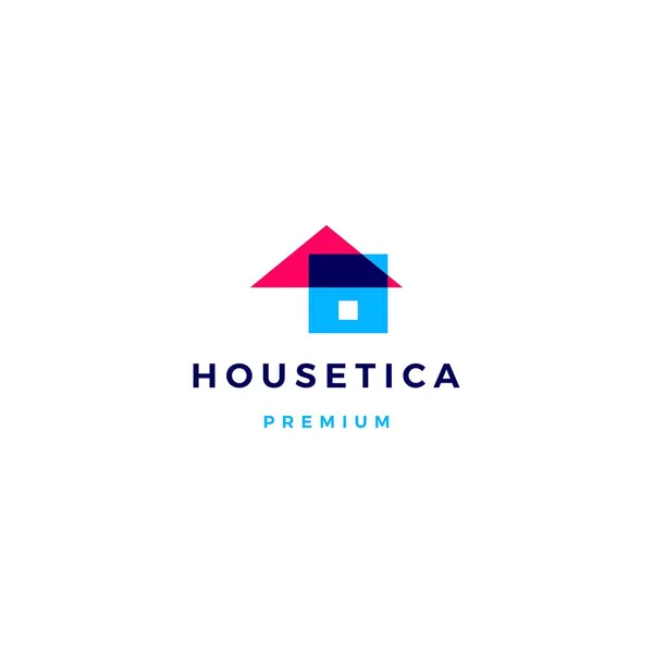 House Home Mortgage Roof Architect Logo Vector Icon Illustration — Stock Vector