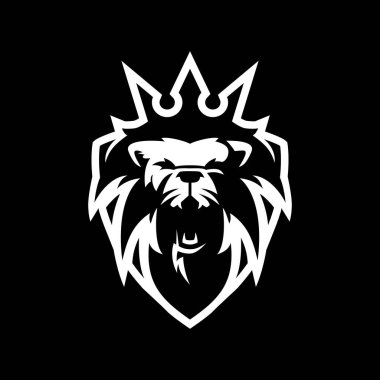 Aslan Kral Kalkanı logo vektör çizimi