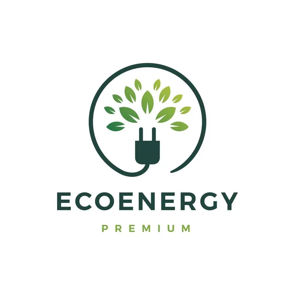 Логотип Екологічної Енергії Векторна Ілюстрація — стоковий вектор