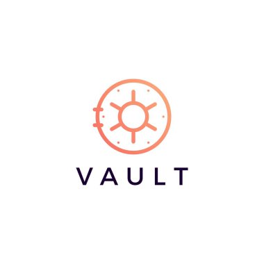 Kasa dolabı logo vektör çizimi