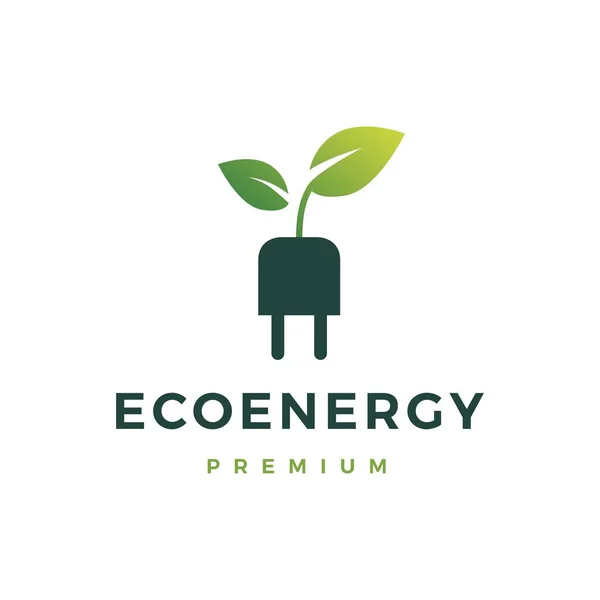 Логотип Екологічної Енергії Векторна Ілюстрація — стоковий вектор
