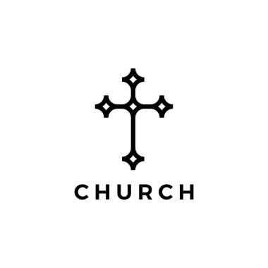 kilise logo vektör resimleme