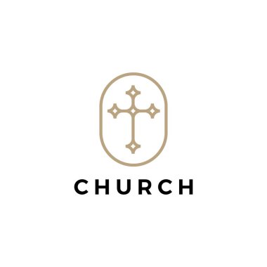 kilise logo vektör resimleme