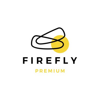 ateş böceği logo vektör çizimi