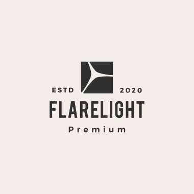 İşaret fişeği hafif hipster vintage logo vektör simgesi illüstrasyonu