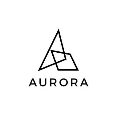 bir harf satırı logo vektör illüstrasyonu