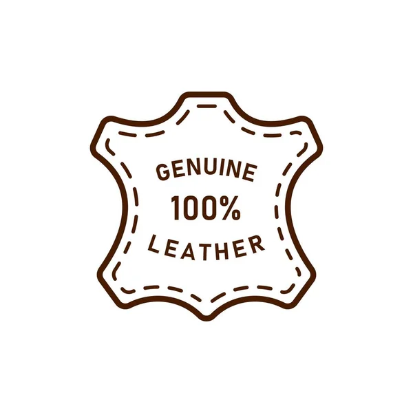 100 Натуральний Шкіряний Логотип Векторні Ілюстрації — стоковий вектор