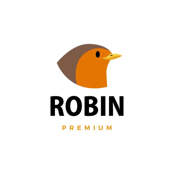 Illustration Icône Vectorielle Logo Plat Robin — Image vectorielle