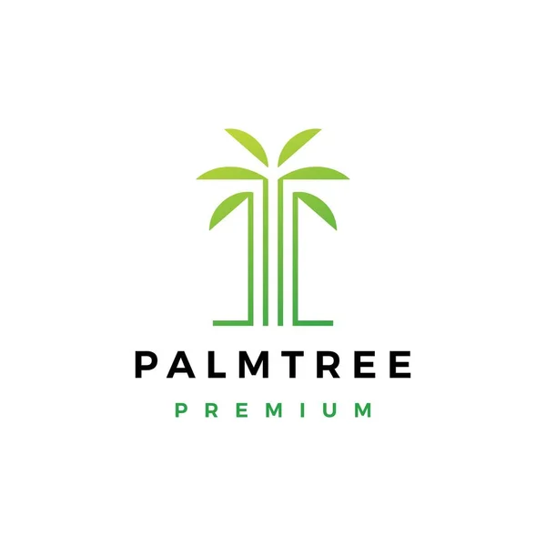 Логотип Пальмового Дерева Векторна Ілюстрація — стоковий вектор
