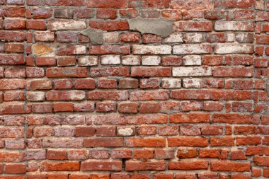 Eski kırmızı tuğla duvar arkaplanı