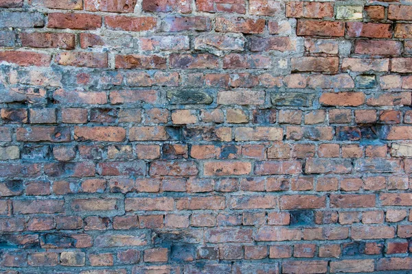 Oude Rode Bakstenen Muur Textuur — Stockfoto