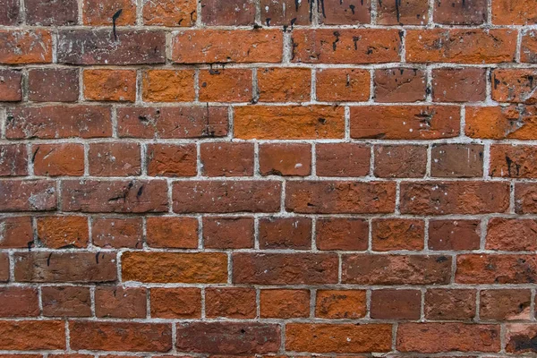 Oude Rode Baksteen Muur Textuur Achtergrond — Stockfoto