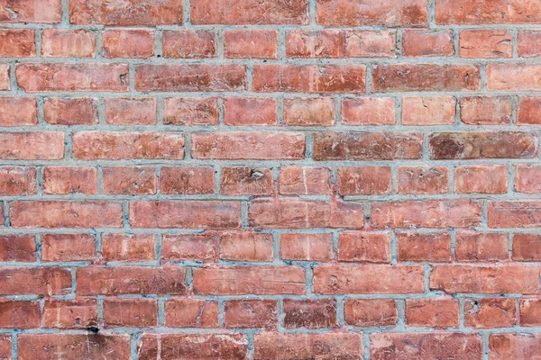 Oppervlak van oude bakstenen muur, metselwerk, patroon — Stockfoto