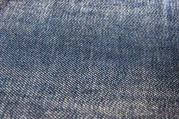 Textura de tecido de ganga perto. Tecido de algodão azul close-up — Fotografia de Stock