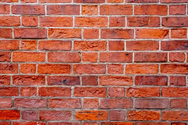 Oude oranje bakstenen muur. bakstenen muur, metselwerk textuur, metselwerk pa — Stockfoto