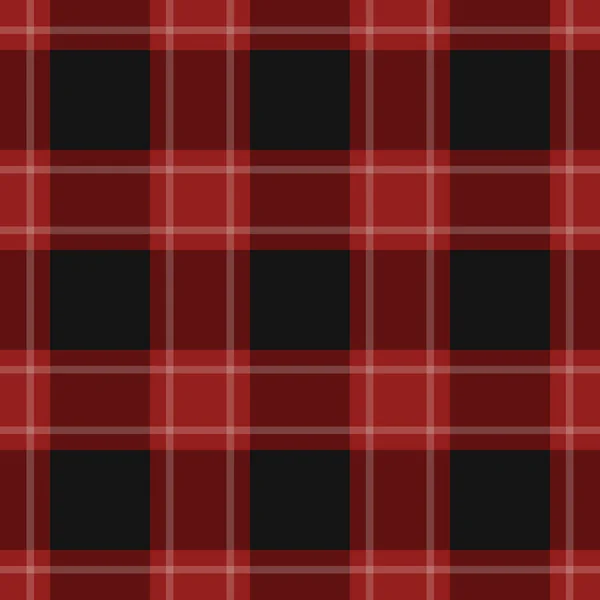 Padrão Sem Costura Tartan Vermelho Preto Escuro Brilhante Toalha Mesa —  Vetores de Stock