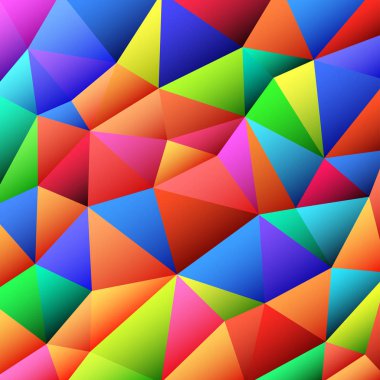 üçgen multi renk kılavuzu olan soyut vitrage