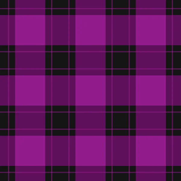 Padrão Sem Costura Preto Escuro Brilhante Tartan Roxo Toalha Mesa —  Vetores de Stock