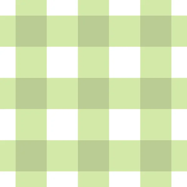 Tovaglia senza cuciture, tartan bianco e verde pastello — Vettoriale Stock