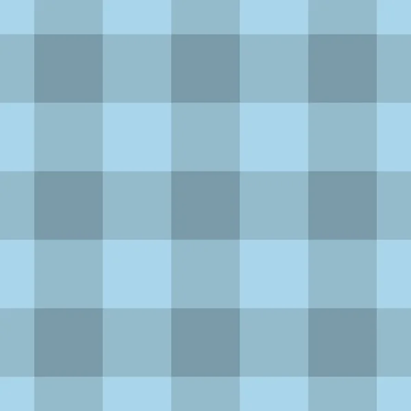 Безшовна тканина - пастельна темна, яскраво-синя тартана — стоковий вектор