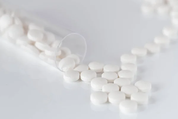 Μεγάλος Αριθμός Δισκίων Συνταγογραφούμενα Χάπια Παραγωγή Φαρμάκων Ψώνια Στο Φαρμακείο — Φωτογραφία Αρχείου