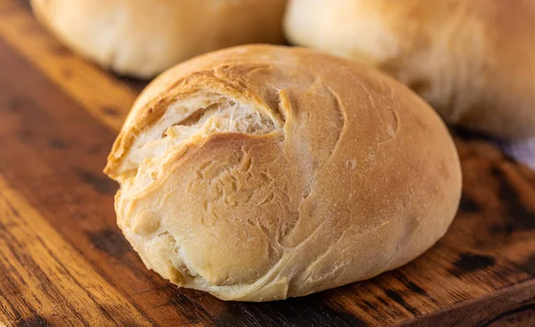 Yapımı Buğday Ekmeği Taze Ekmek Yapımı Hamur Işleri Birlikte Yemek — Stok fotoğraf