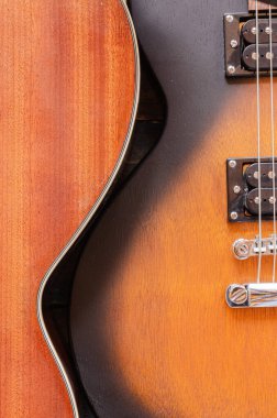 Gitar Gövdesi Tahta Oyun Aletleri. Metal teller elektro gitar. Akustik gitar.