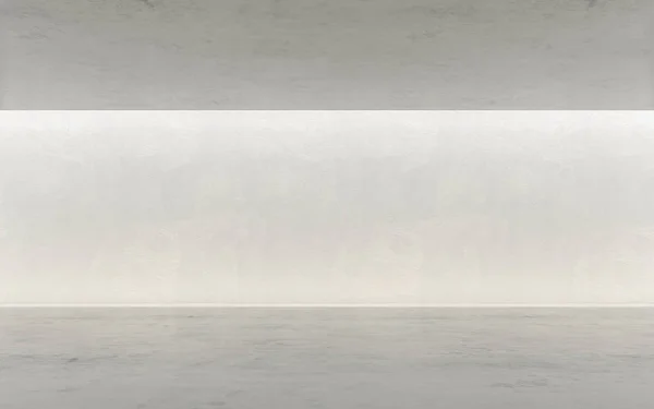Blank Space Interior Concrete Wall Light Render — Stock Photo, Image