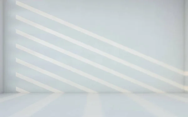 Абстрактная Белая Комната Пустая Комната Стеной Рендеринг — стоковое фото