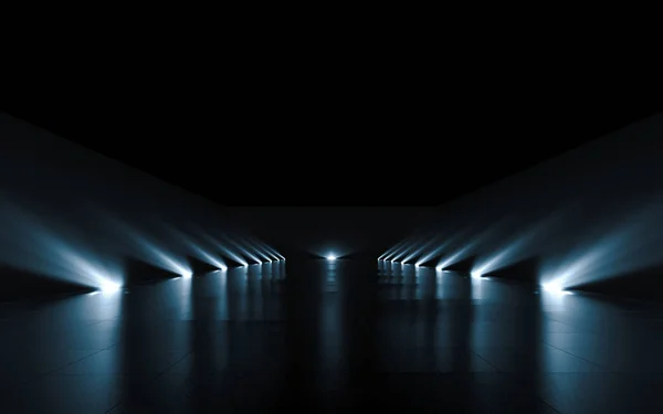 Futuristische Abstracte Licht Reflectie Rendering — Stockfoto