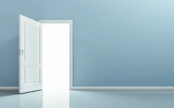 Drzwi Otwarte Pustym Pokoju — Zdjęcie stockowe
