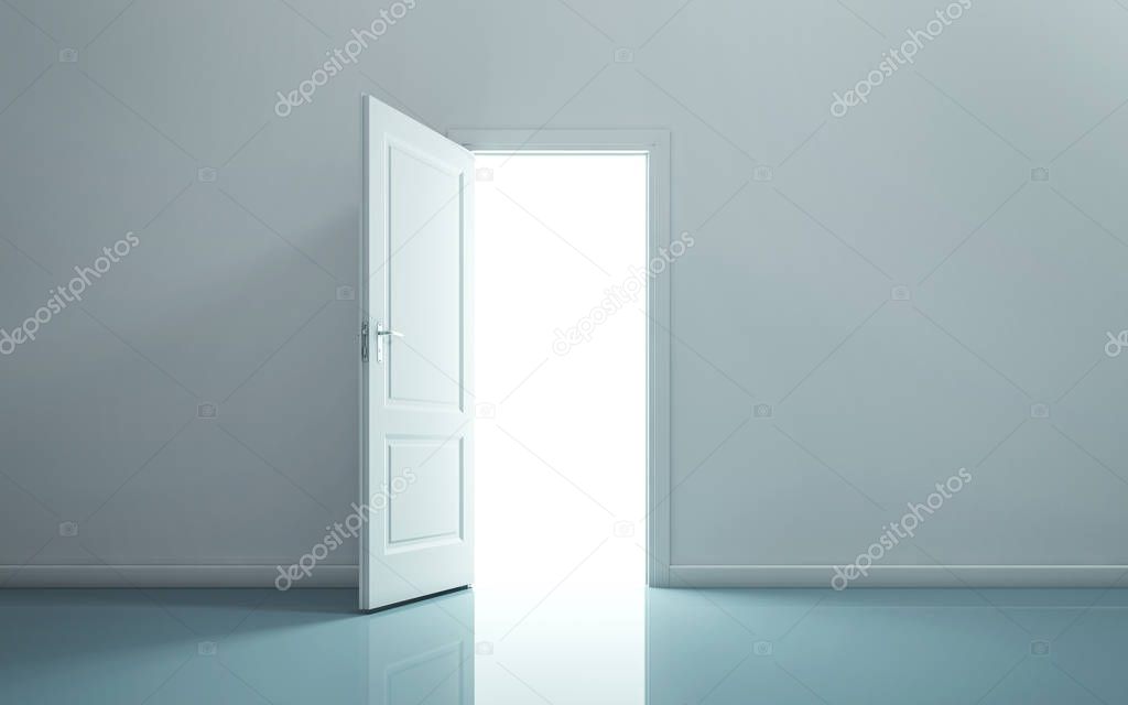 Open door in empty room