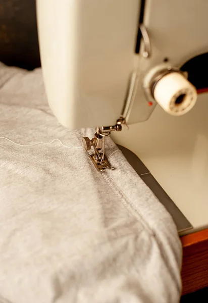 Близкий Обзор Деталей Швейной Машины — стоковое фото