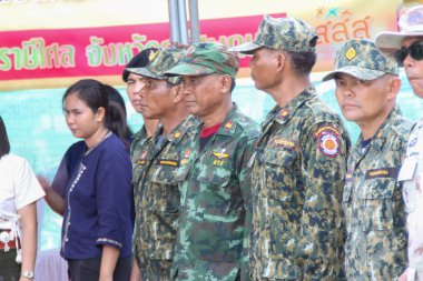 Rasisalai,Sisaket,Tayland - 31 Mayıs 2019 : Thai grubu performans sergiliyor