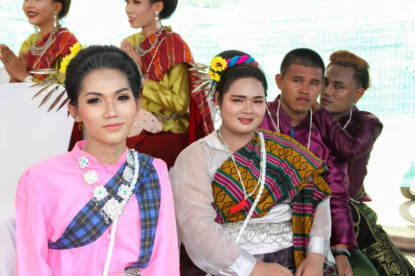 Rasisalai,Sisaket,THAILAND - MAY 31,2019 : Thai group performing — Stock Photo, Image