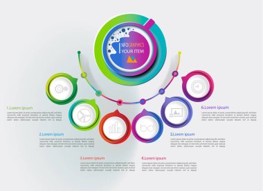 İş veri görselleştirme. İşlem grafiği. Soyut unsurları