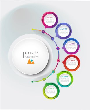 İş veri görselleştirme. İşlem grafiği. Soyut unsurları
