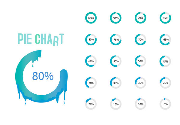 Набор схем бизнес-цикла, круговая диаграмма для документов, представитель

