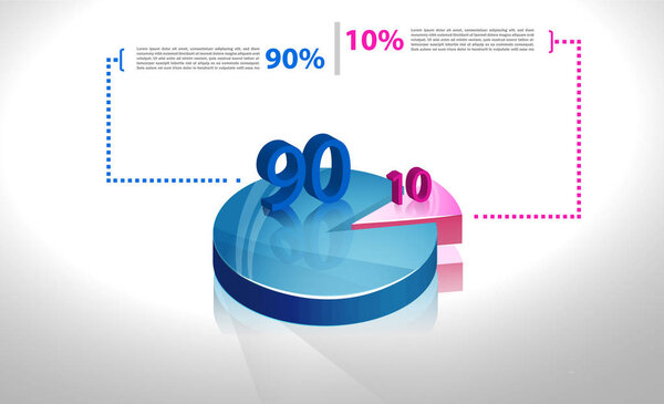 Набор схем бизнес-цикла, круговая диаграмма для документов, представитель
