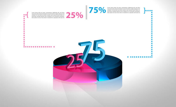 Набор схем бизнес-цикла, круговая диаграмма для документов, представитель
