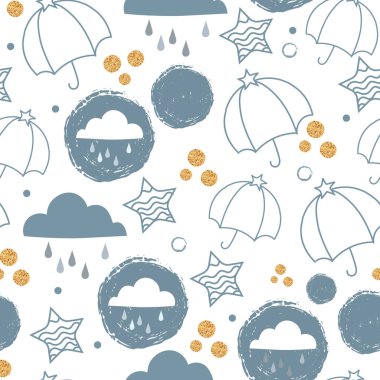 Kusursuz Şablon Minimalist mürekkep prensesi resmiyle parıltılı altın çiziyor..