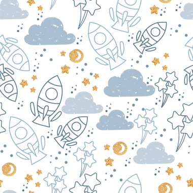 Kusursuz Şablon Minimalist mürekkep prensesi resmiyle parıltılı altın çiziyor..